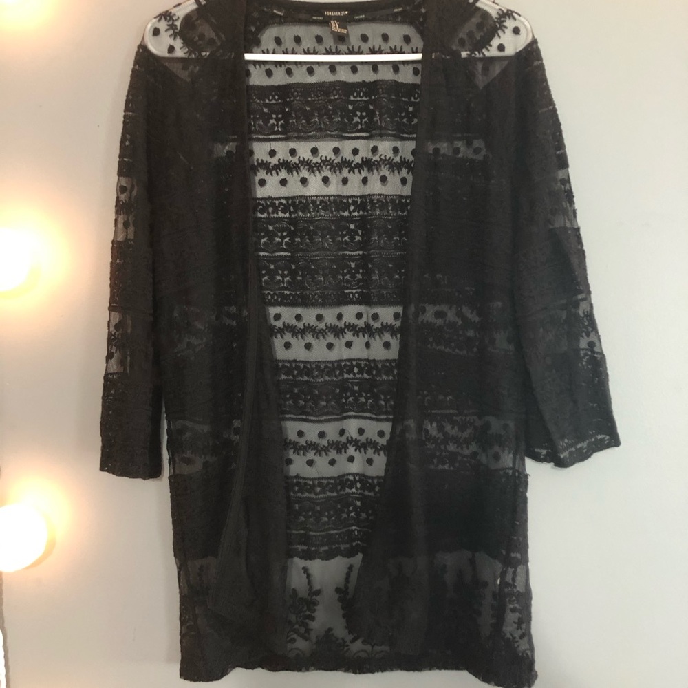Forever 21 Black Cardigan